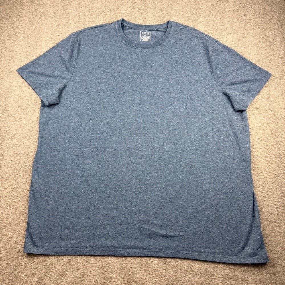 Apt 9 Women's XXL Heather Blue Short Sleeve Crew Neck‎ Cotton Blend T-Shirt